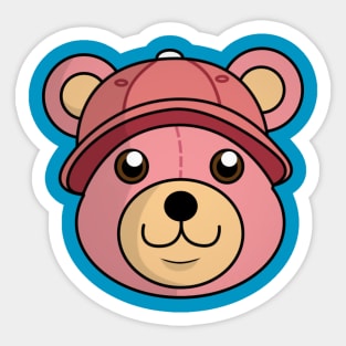 Pink Bear (The Morphy Bear) Sticker